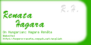 renata hagara business card